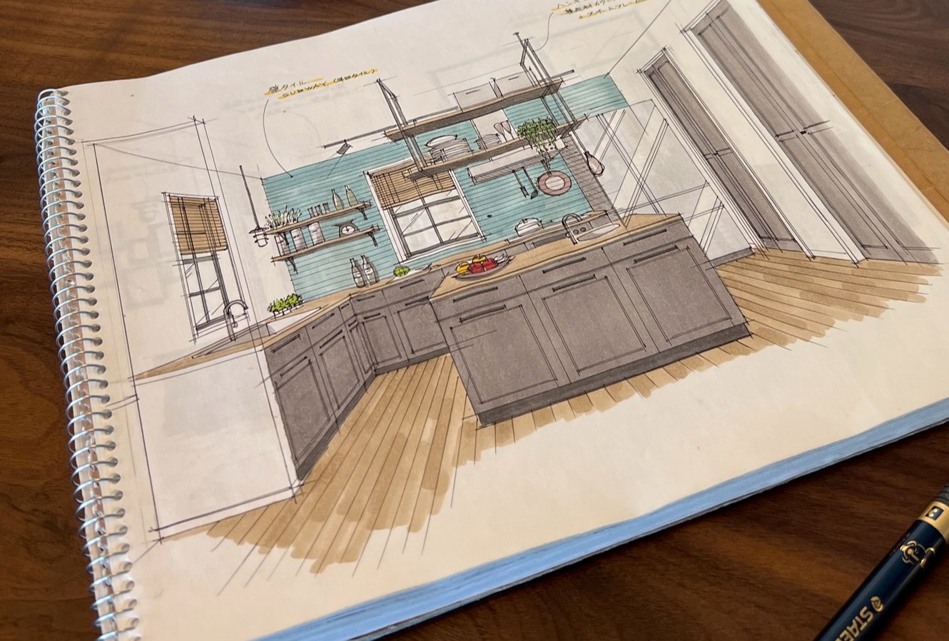 完成したパースはそのまま持ち帰れる！