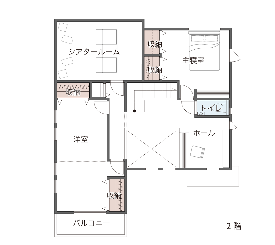 2階間取り図