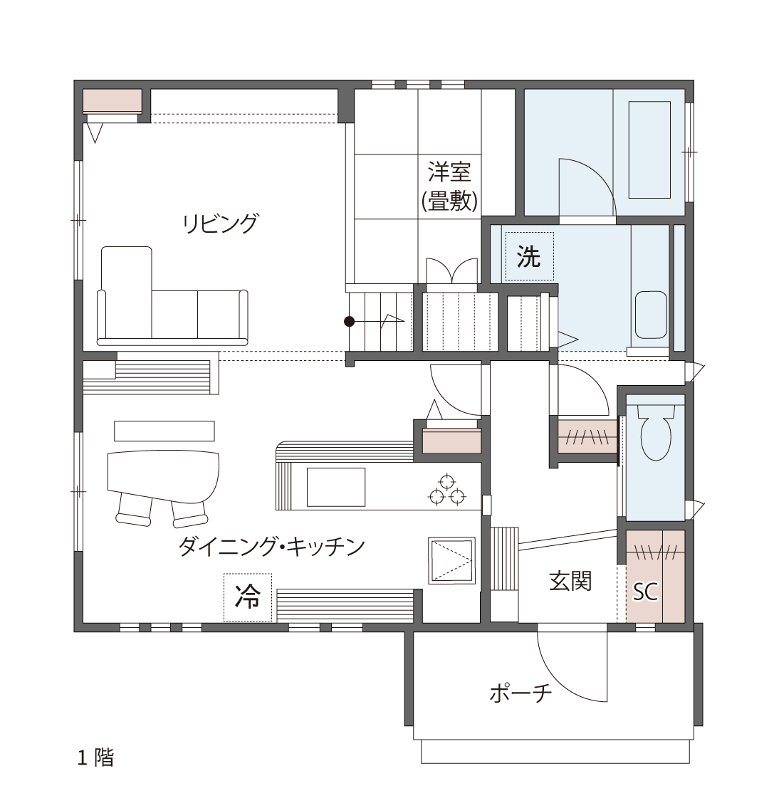 1階間取り図