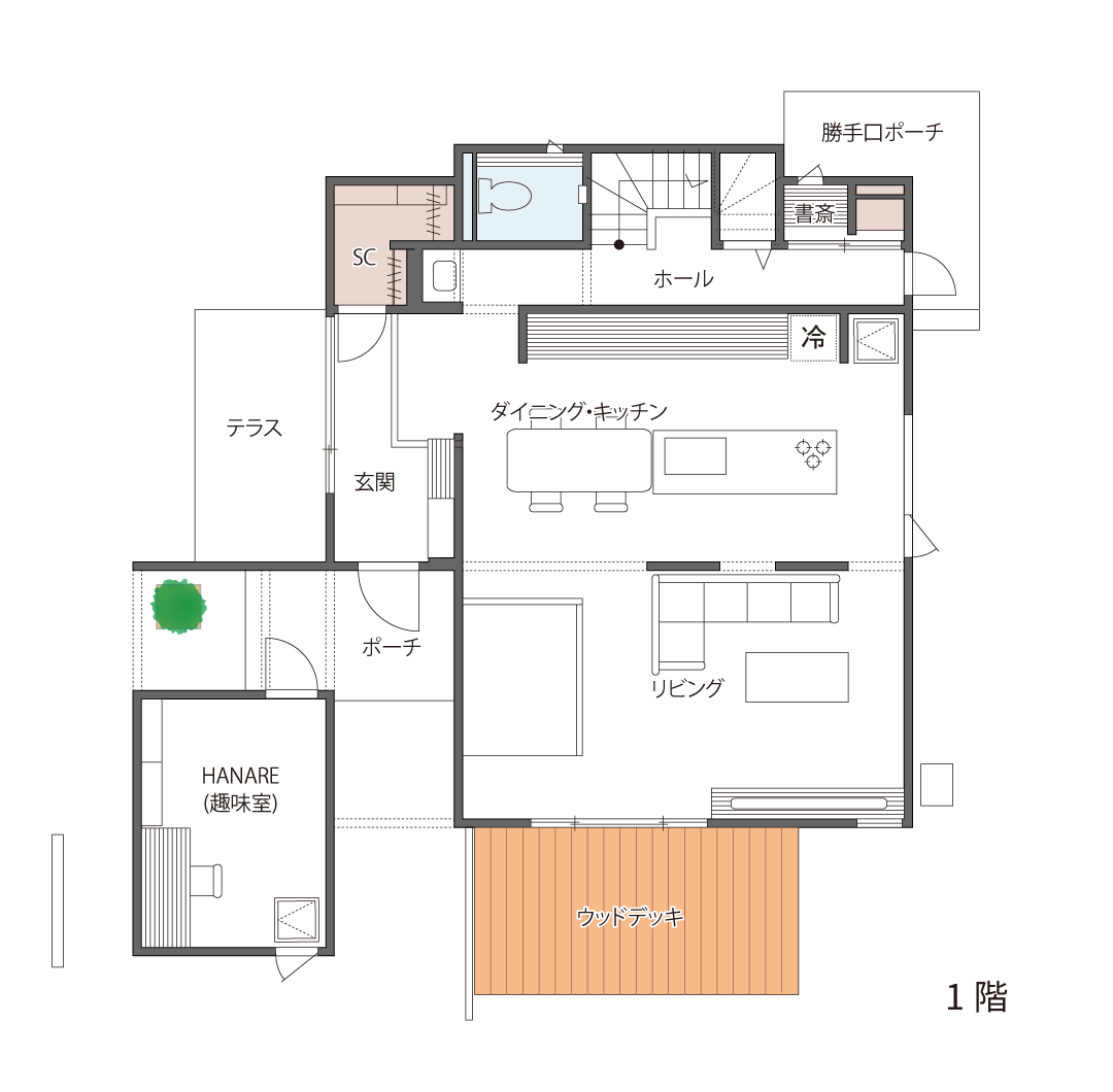 1階間取り図