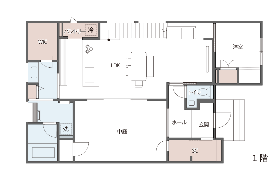 1階間取り図