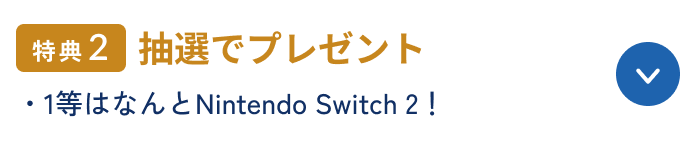 特典2 抽選でプレゼント