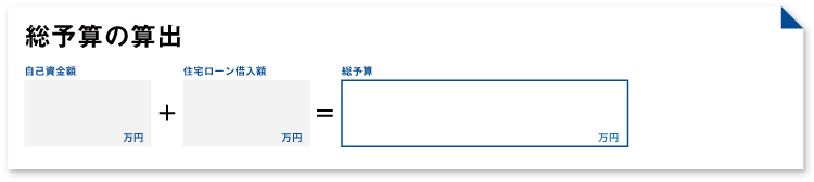 総予算の計算方法